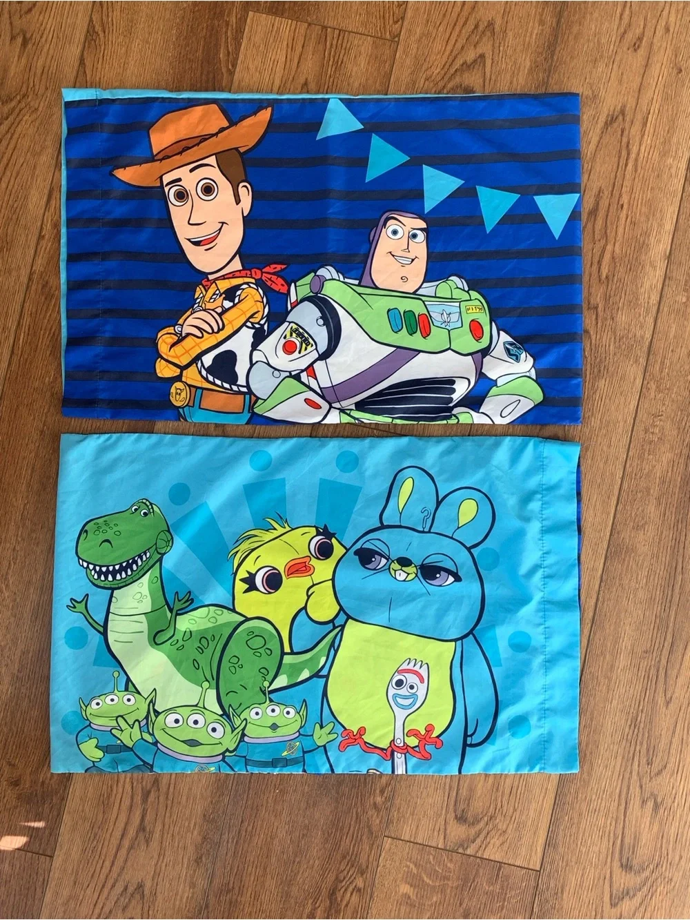 Disney Toy Story 4 Character Pillowcases Set | OS | Blue and Green